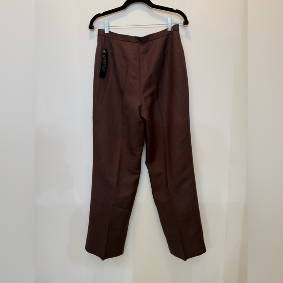 NWT Kasper Petite 3-Piece Pantsuit Set in Brown - Size 6P - Picture 7 of 14